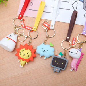 Soft rubber keychain custom