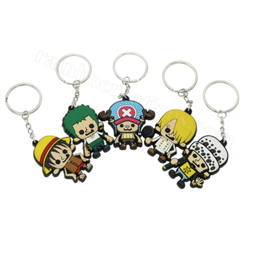 One Piece anime keychain custom