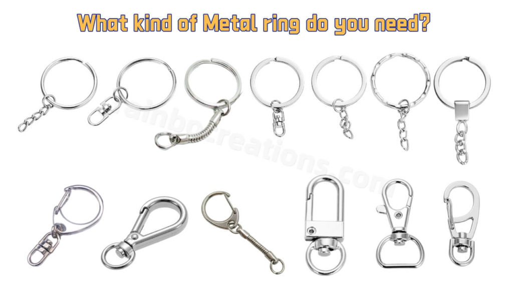 Keychain accessories for rubber keychain