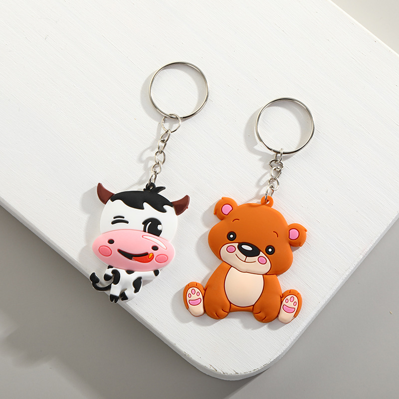 soft hard enamel keychain animal panda key chain